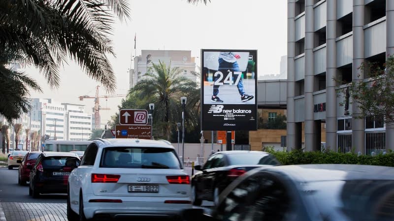 Digital OOH advertising in Dubai Internet City, UAE